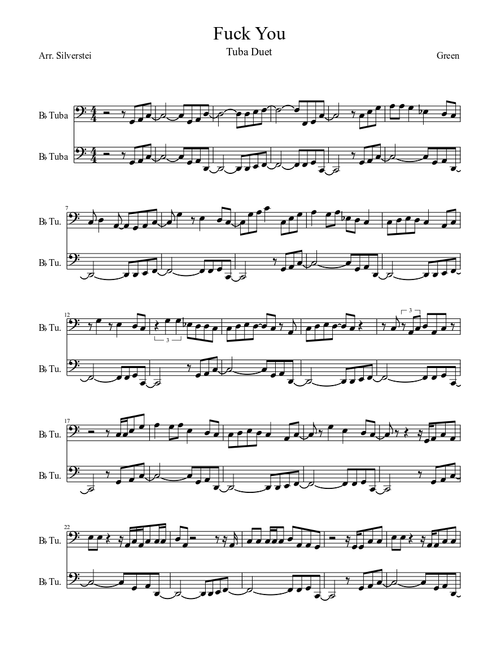 Forget You (Tuba Duet)