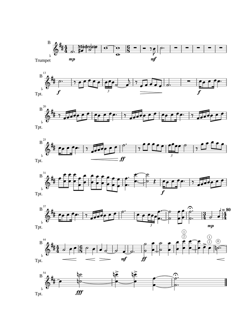 Halo Reach Overture Sheet music for Trumpet other (Solo)
