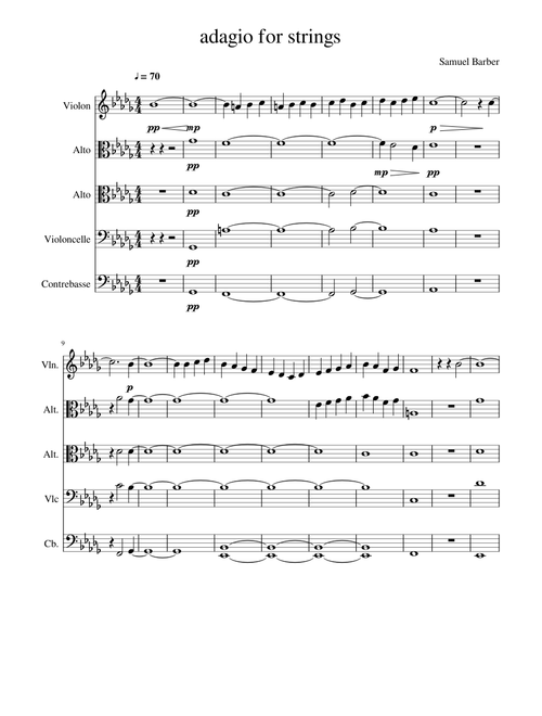 Adagio for strings