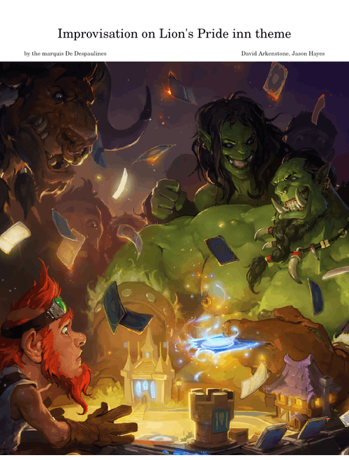 Improvisation on Lion's Pride inn theme, World of Warcraft