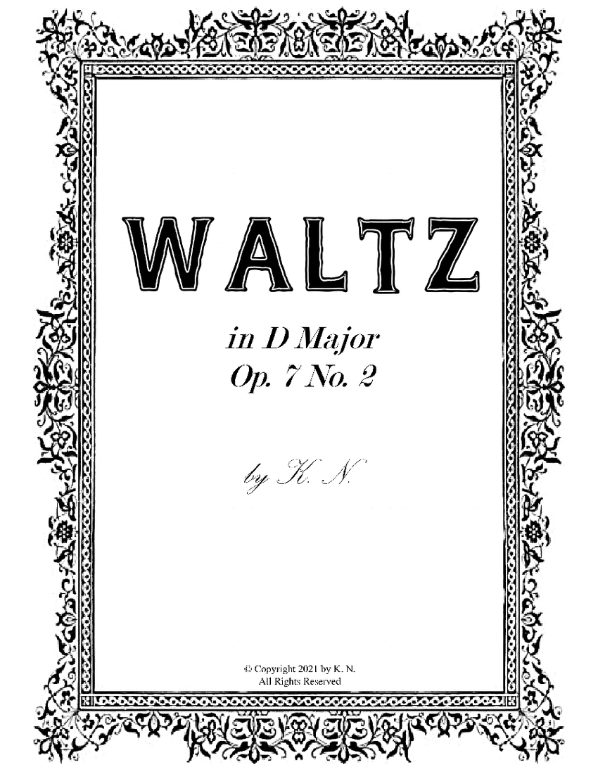Waltz in D Major (Op. 7 No. 2) Sheet music for Piano (Solo) | Musescore.com