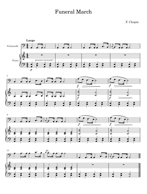 Marche funèbre (Funeral March) - F Chopin