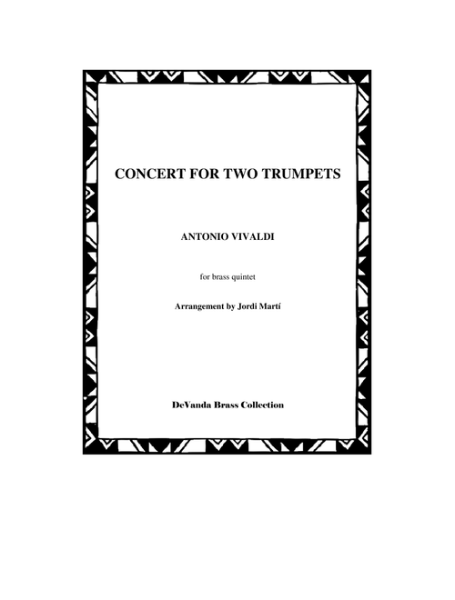 Concert for two trumpets (Arr. Jordi Martí) - Antonio Vivaldi (Brass Ensemble)