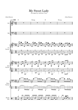 Play Official version of My sweet lady Sheet Music by John Denver