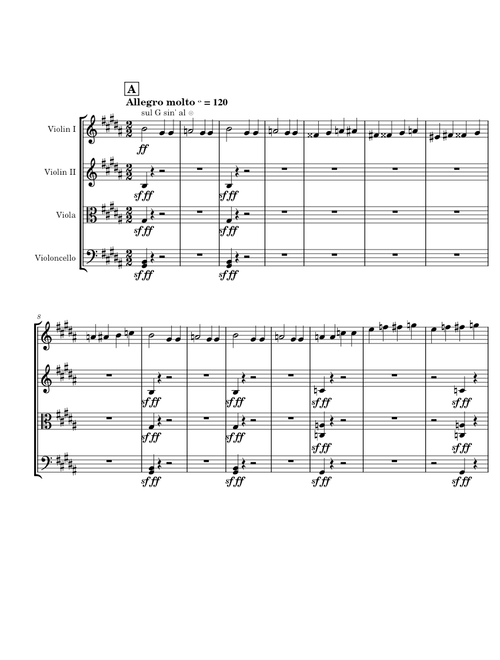 String Quartet No. 8 in C minor, Op. 110, Mvt II. Molto Allegro – Dmitri Shostakovich