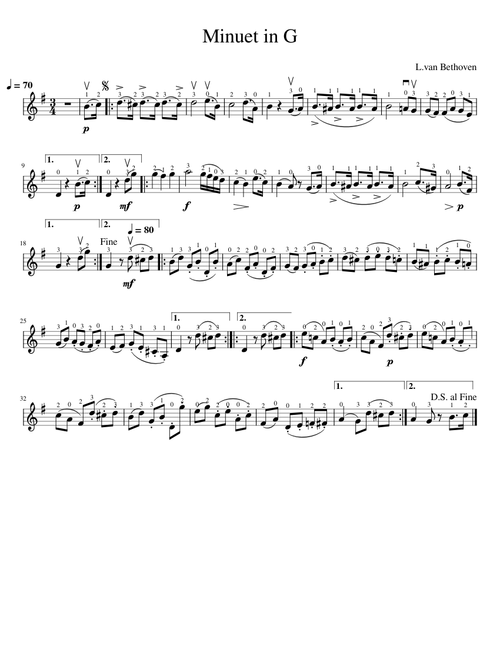 11 Minuet in G