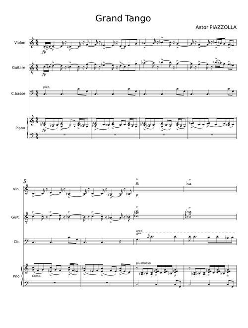 Le Grand Tango - Astor Piazzolla
