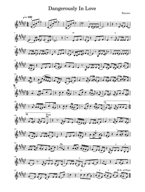 Dangerously In Love (Arr. Julia Mills) - Beyonce (Violin Solo)
