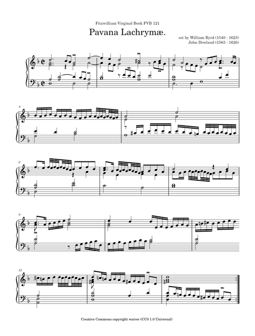 Pavana Lachrymae – William Byrd