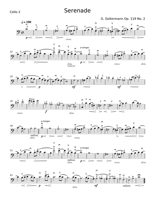 Serenade op. 119 No. 2 - Georg Goltermann