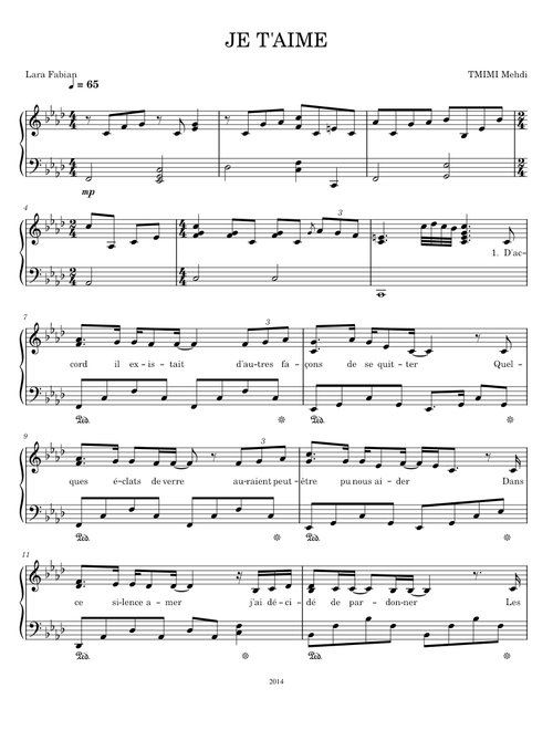 Je T'aime – Lara Fabian