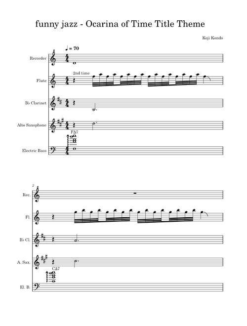 funny jazz - Title Theme (The Legend of Zelda: Ocarina of Time)