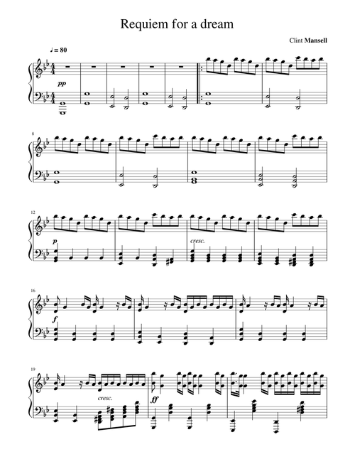Requiem for a dream (piano)