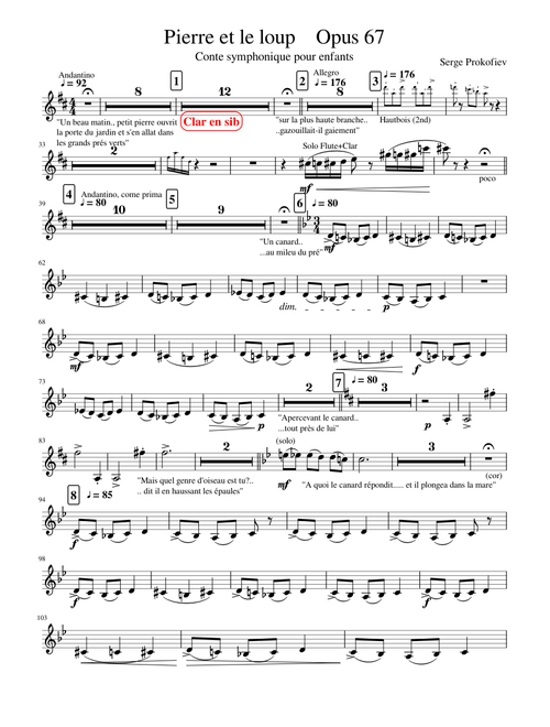 Pierre et le loup Op67-Sergueï Prokofiev