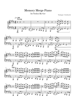 Memory Merge for Jazz Band - YonKaGor Sheet Music and Tab for Piano ...