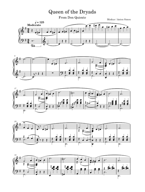 Don Quixote sheet music by chalkclaire | Play, print, and download