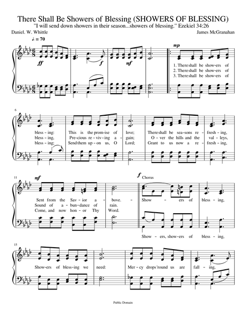 There Shall Be Showers of Blessing (SHOWERS OF BLESSING)