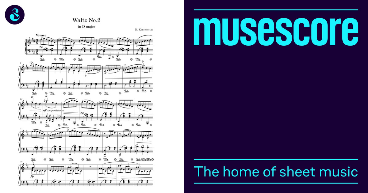 Waltz No.2, in D major Sheet Music for Piano (Solo) | MuseScore.com