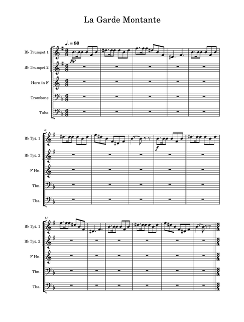 La Garde Montante - Carmen Suite No. 2 - Brass Quintet (Arr. Edward Fall) - Georges Bizet (Brass Ensemble)