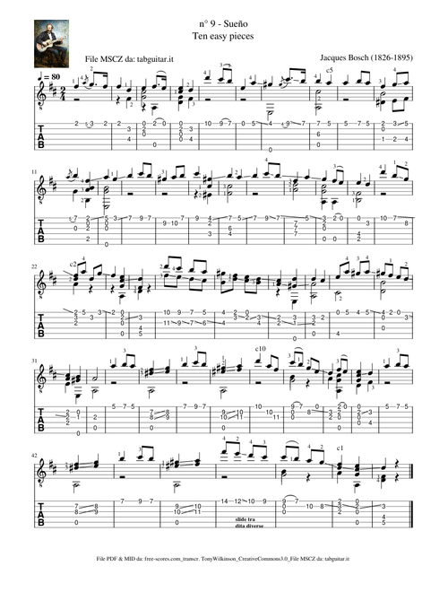 Ten easy pieces - n° 9 Sueño – Jacques Bosch
