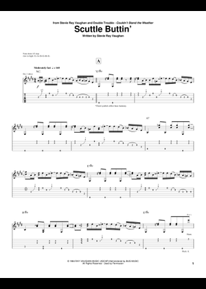Scuttle Buttin' – Stevie Ray Vaughan & Double Trouble Sheet Music for ...