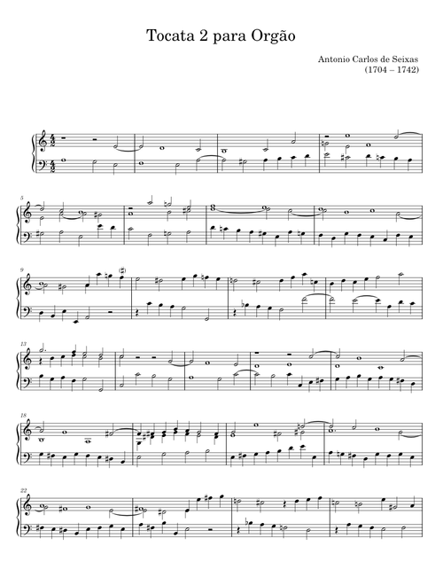 Tocata 2 para Orgão - Antonio Carlos de Seixas