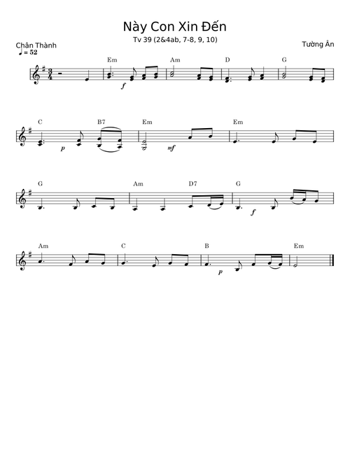 Này Con Xin Đến - Tường Ân