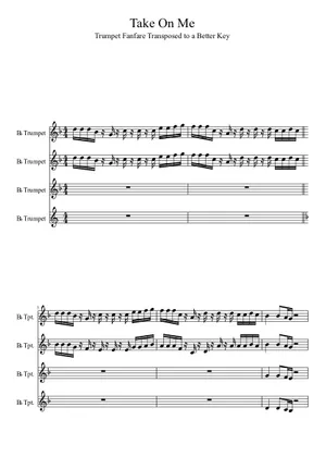 Take on me Reel Big Fish Sheet Music and Tab for Trombone, Trumpet in b-flat, Guitar, Bass guitar & more instruments (Mixed Ensemble) | MuseScore.com Take on me Reel Big Fish Sheet Music and Tab for Trombone, Trumpet in b-flat, Guitar, Bass guitar & more instruments (Mixed Ensemble) | MuseScore.com