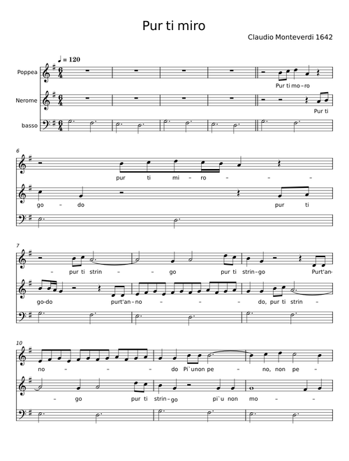 Pur ti miro - Claudio Monteverdi