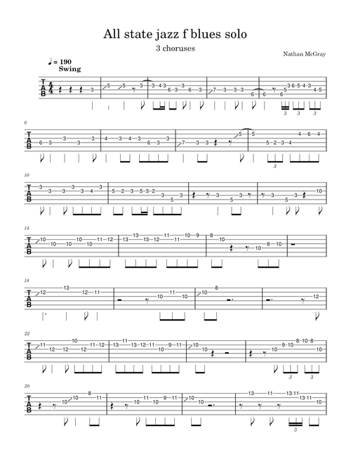 all state jazz f blues solo