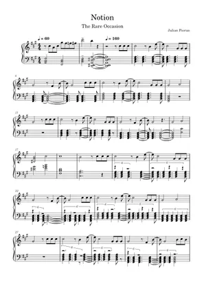 Notion Band Notion – The Rare Occasions Stands Tune Sheet Music for Trombone, Tuba ...