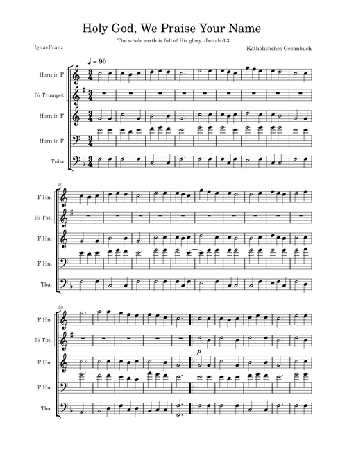 Holy God, We Praise Your Name – SDA Hymns