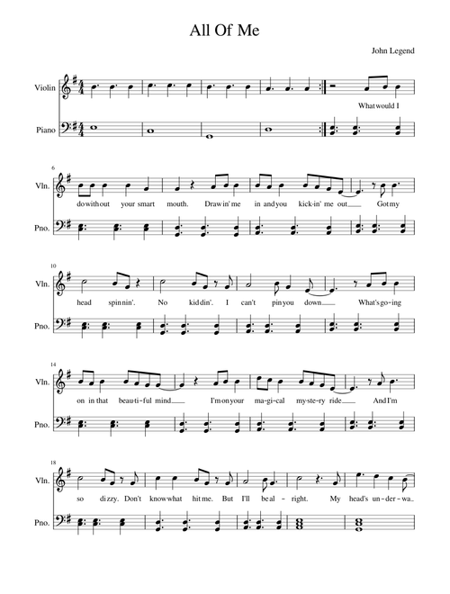 All Of Me,john Legend