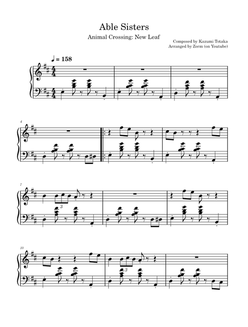 Able Sisters (actually decent piano cover)