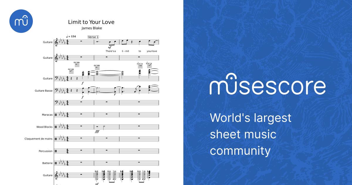 Limit to your love - James Blake Sheet Music for Guitar, Bass 