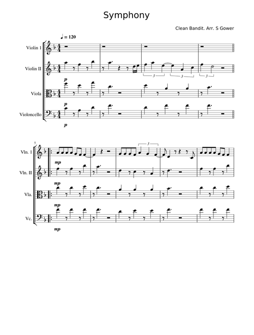 Symphony (featuring Zara Larsson) – Clean Bandit Symphony Clean Bandit - String Quartet
