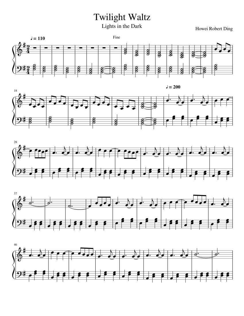 Carter Burwell Twilight The Score (Piano Solo) Pf: The Score