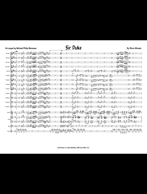 Jazz standards and funky selections for big band sheet music by
