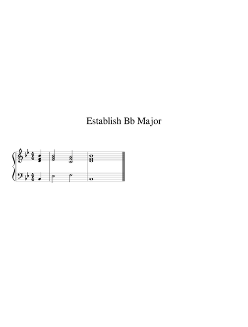 Establish Bb Major