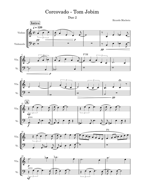 Corcovado – Antônio Carlos Jobim - Arranjo Duo 2