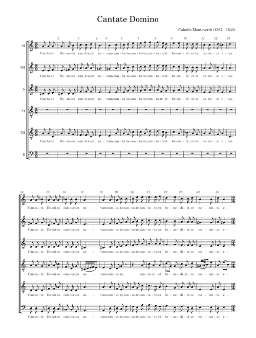 Cantate Domino Monteverdi
