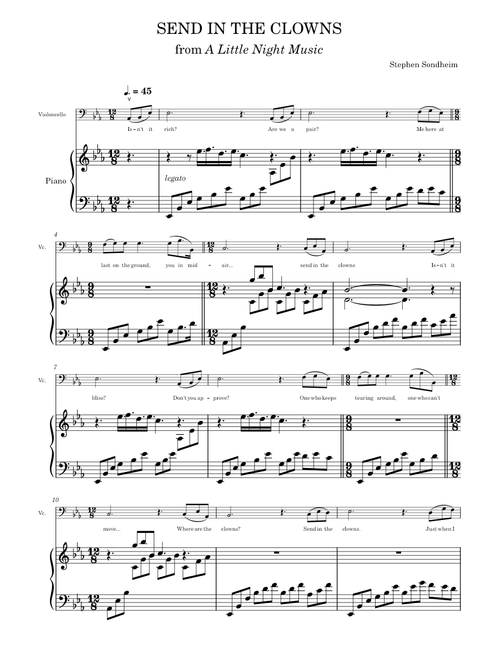 Send In The Clowns (From "A Little Night Music") – Stephen Sondheim & Judy Collins Send In The Clowns (From "A Little Night Music")