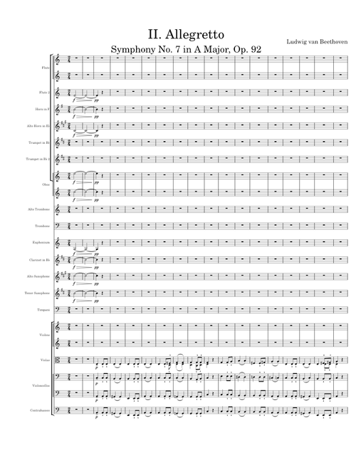 Symphony No. 7, Op. 92: II. Allegretto – Ludwig Van Beethoven