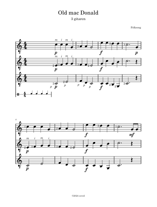 Old Mac Donald - folksong