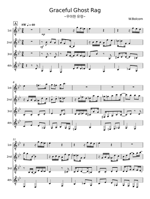 Graceful Ghost Rag - William Bolcom