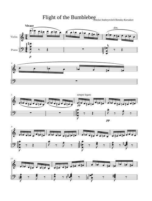 Flight of the Bumblebee – Nikolay Rimsky-Korsakov