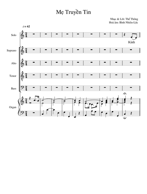Mẹ Truyền Tin - Thế Thông / Bình Nhiêu-Lộc hoà âm