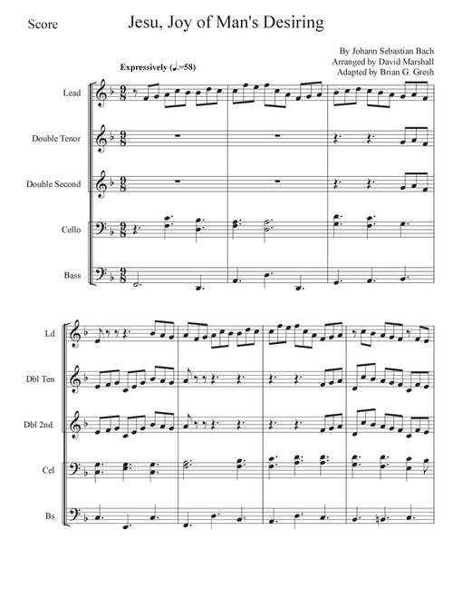 Jesu, Joy of Man's Desiring (Arr. Brian Gresh) - JS Bach (Steel Drum Band)