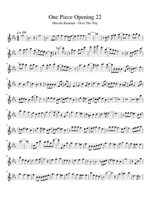 Over The Top piano arrange – One Piece Sheet music for Piano Over The Top piano arrange – One Piece Sheet music for Piano