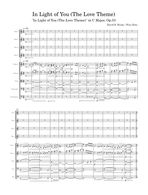 "In Light of You (The Love Theme)" in C Major, Op.53